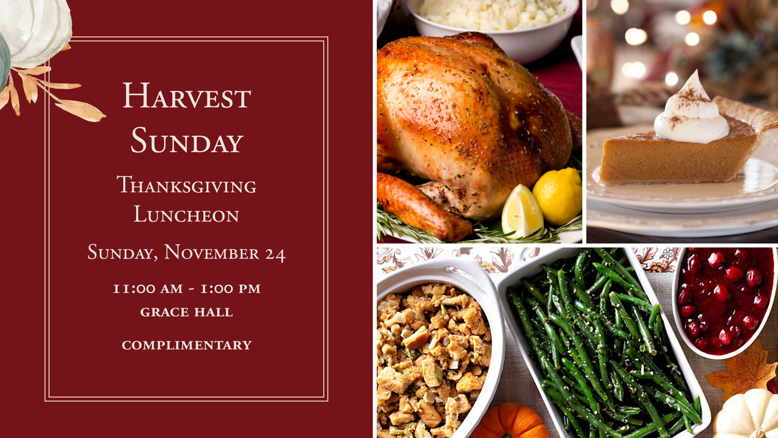 Harvest Sunday Thanksgiving Luncheon