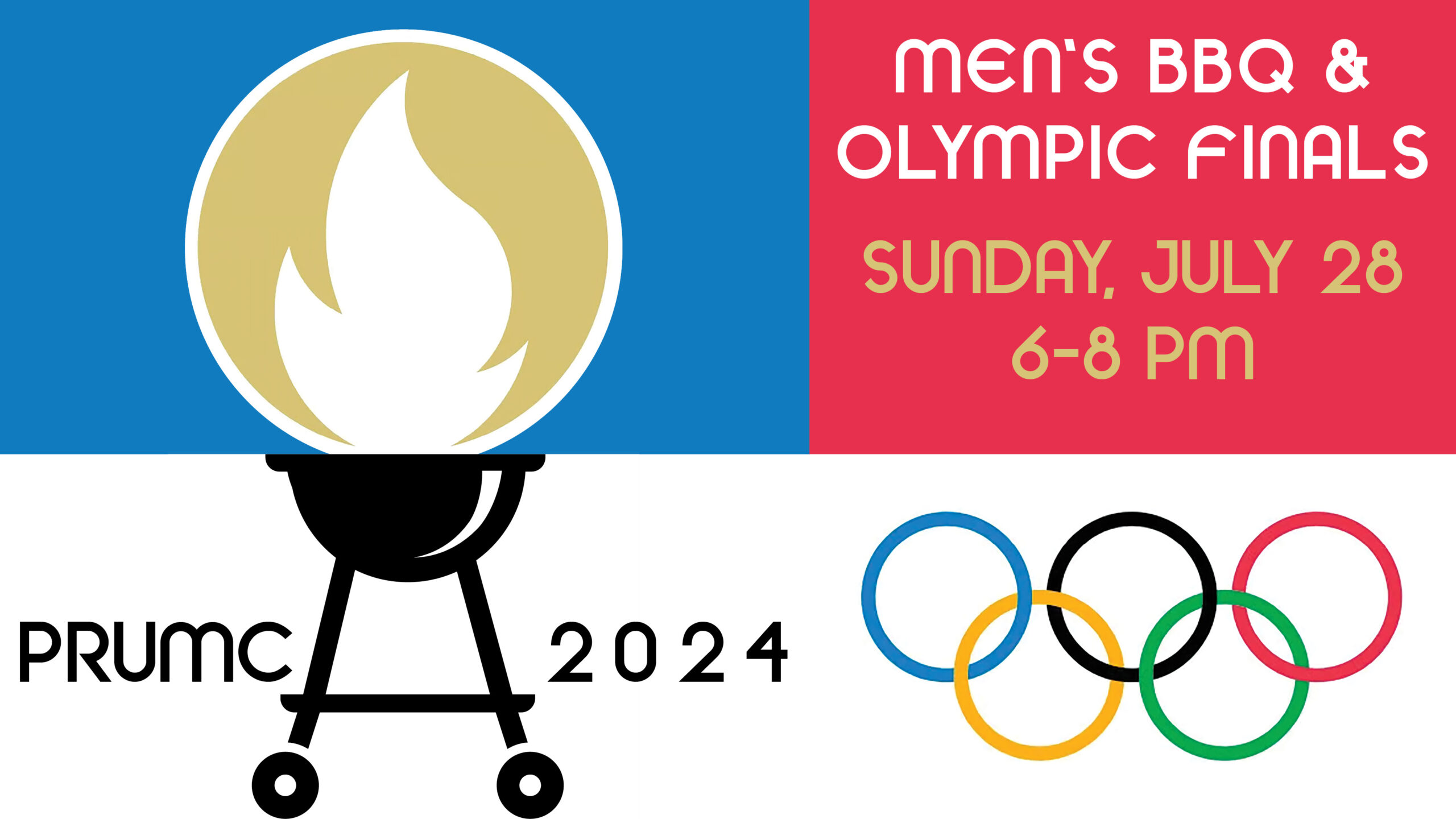 Men's BBQ and Olympic Viewing Party