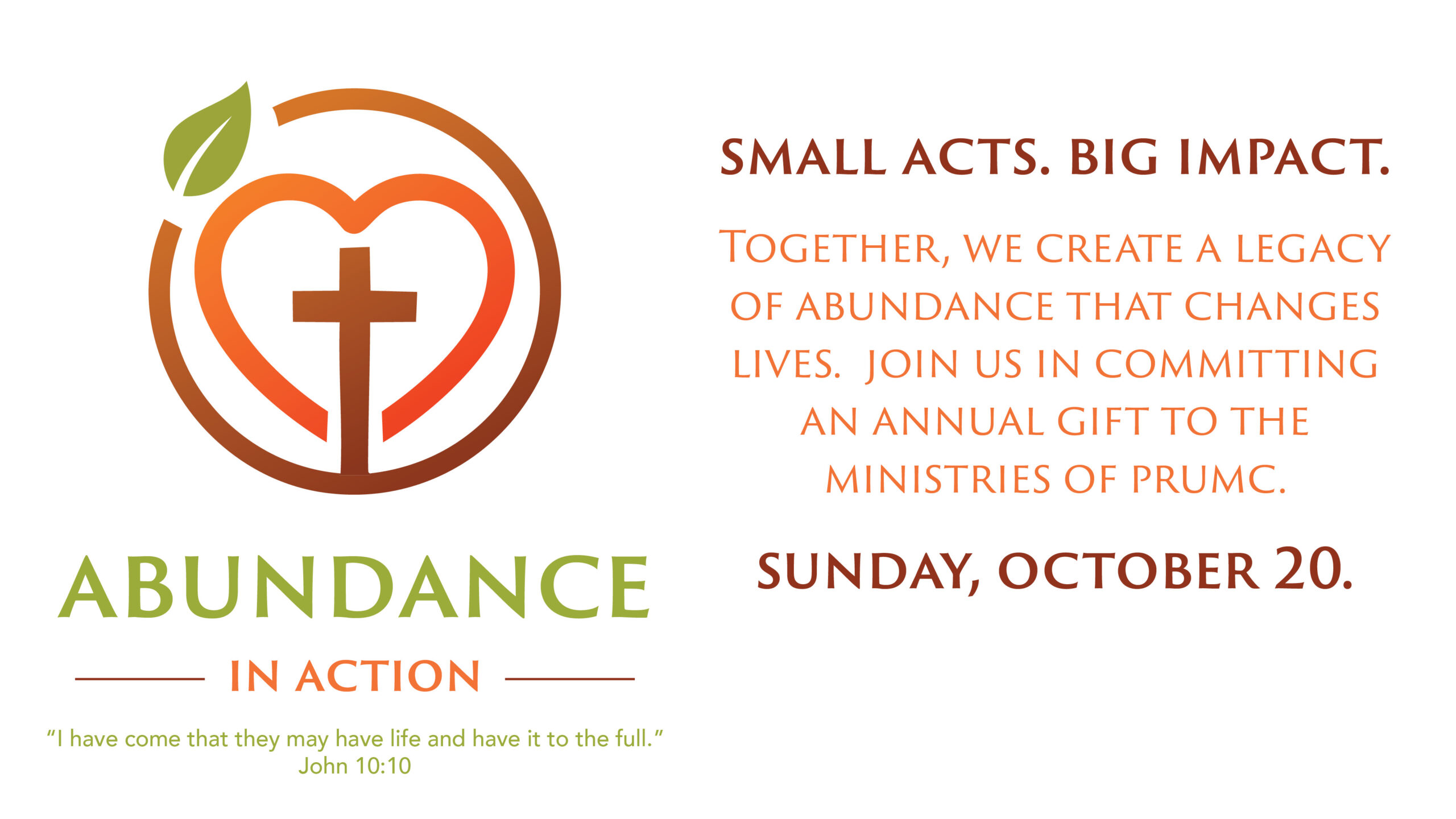 Abundance in action 2025 Operating Budget campaign.